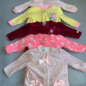 A bundle of baby girl body suits